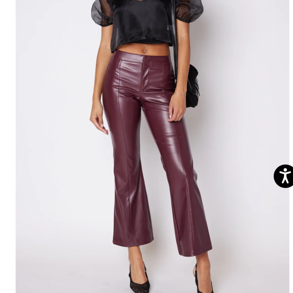 Vegan leather pants